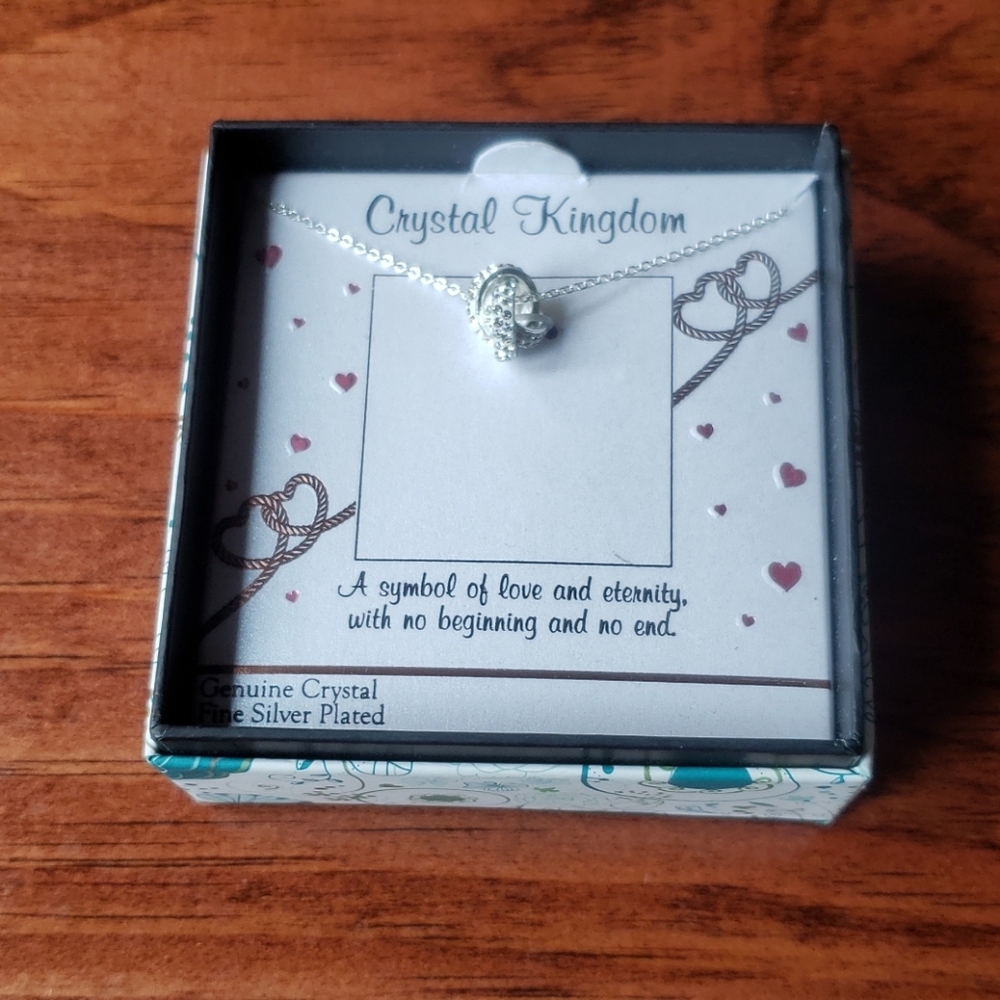 Crystal Kingdom Gen Crystal Silver-Plated Necklace